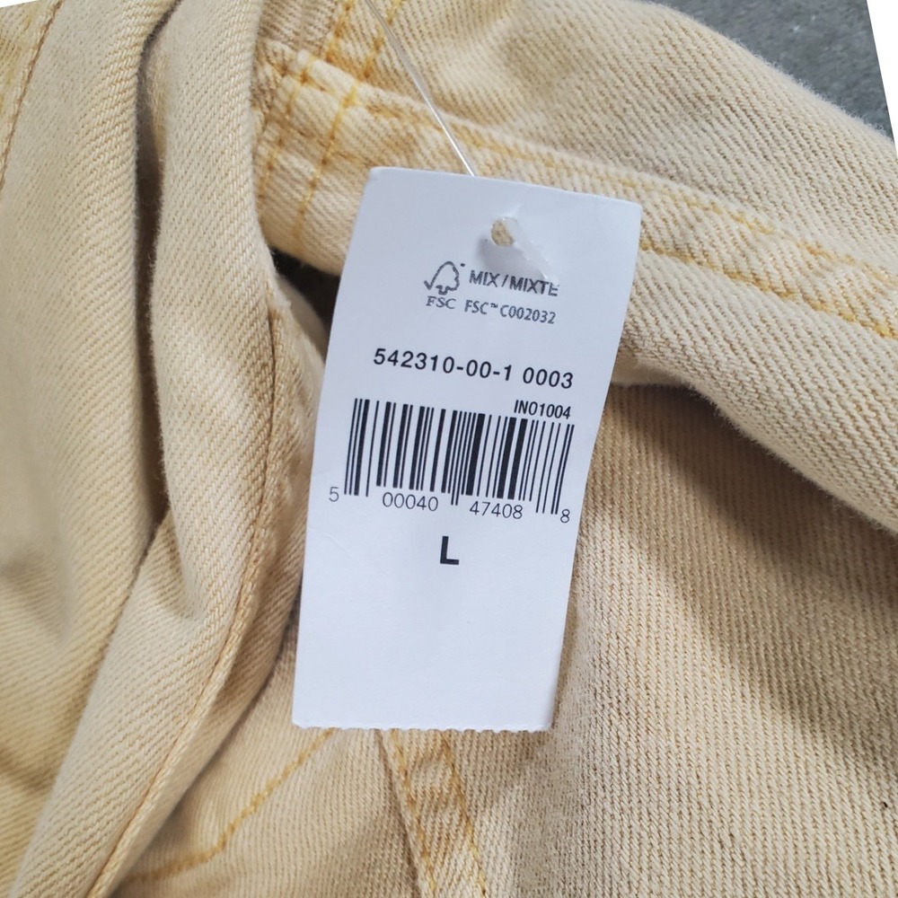 GAP Denim Women Yellow Trucker Jacket NWT Size L 542310-00-1-0003 - Picture 6 of 12